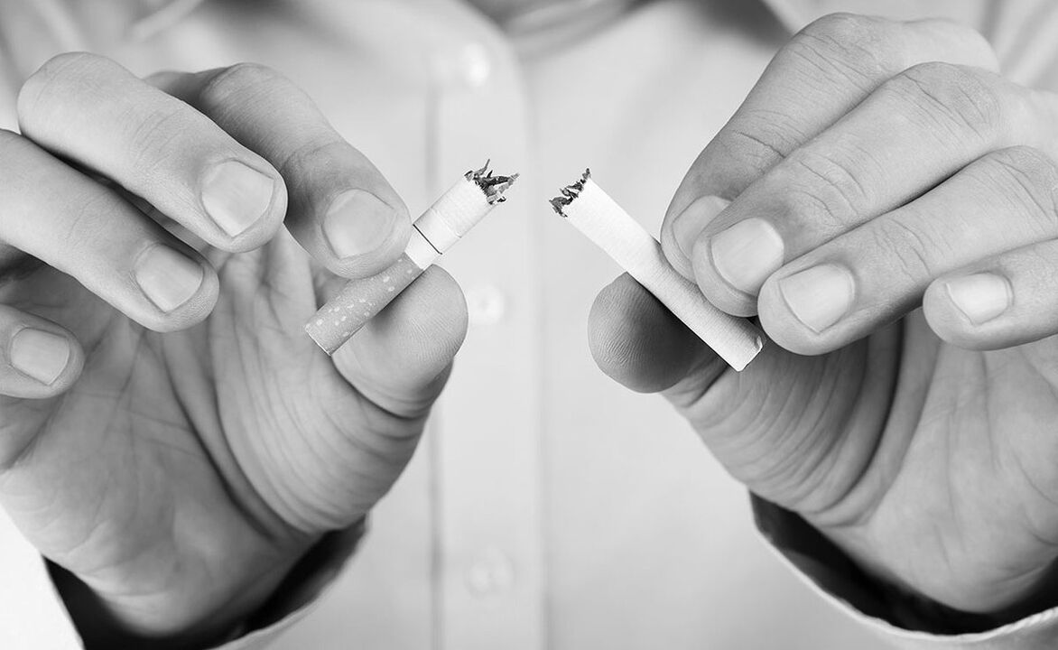 Zavrnitev kajenja s prostatitisom